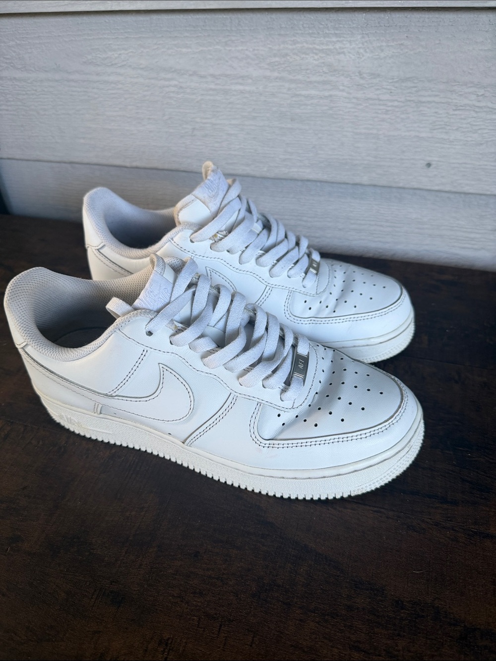Nike Air Force 1  “07 White Men's Low-Top Leather Sneakers